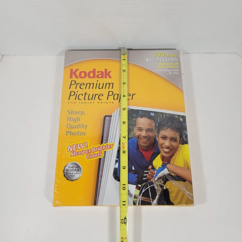 Kodak Premium Picture Paper 100 High Gloss Sheets For Inkjet Printers New Sealed
